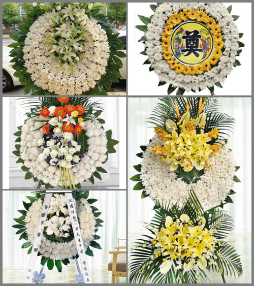 浙江省丽水龙泉市龙渊街道张村村花圈速递